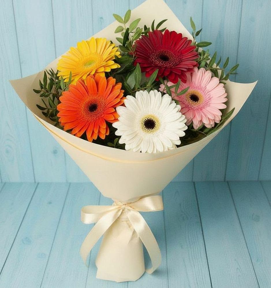 Букет цветов из: Герберы в Авсюнино