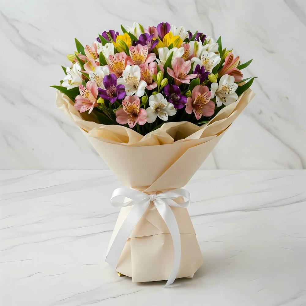 Букет цветов из: Альстромерии в Авсюнино