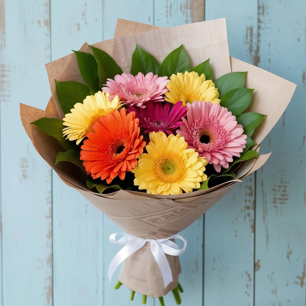 Букет цветов из: Герберы в Авсюнино