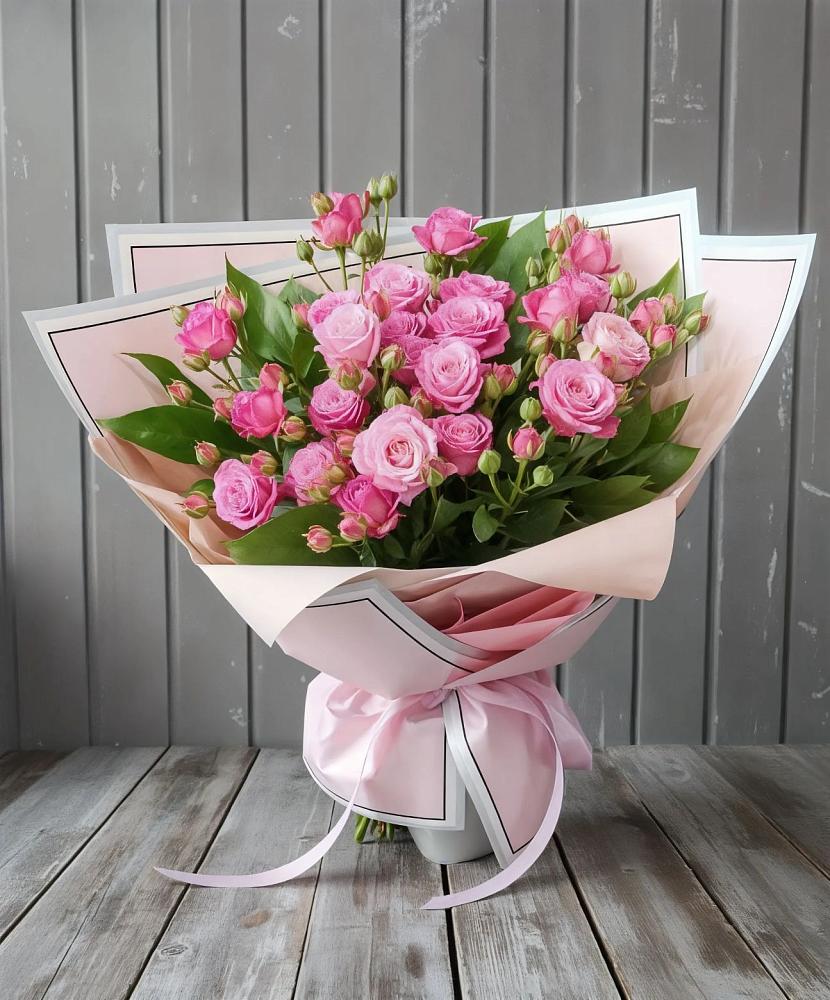 Букет Розовый кустик в Авсюнино