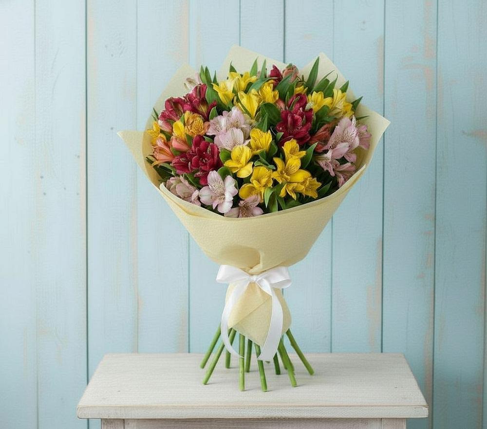 Букет цветов из: Альстромерии в Авсюнино